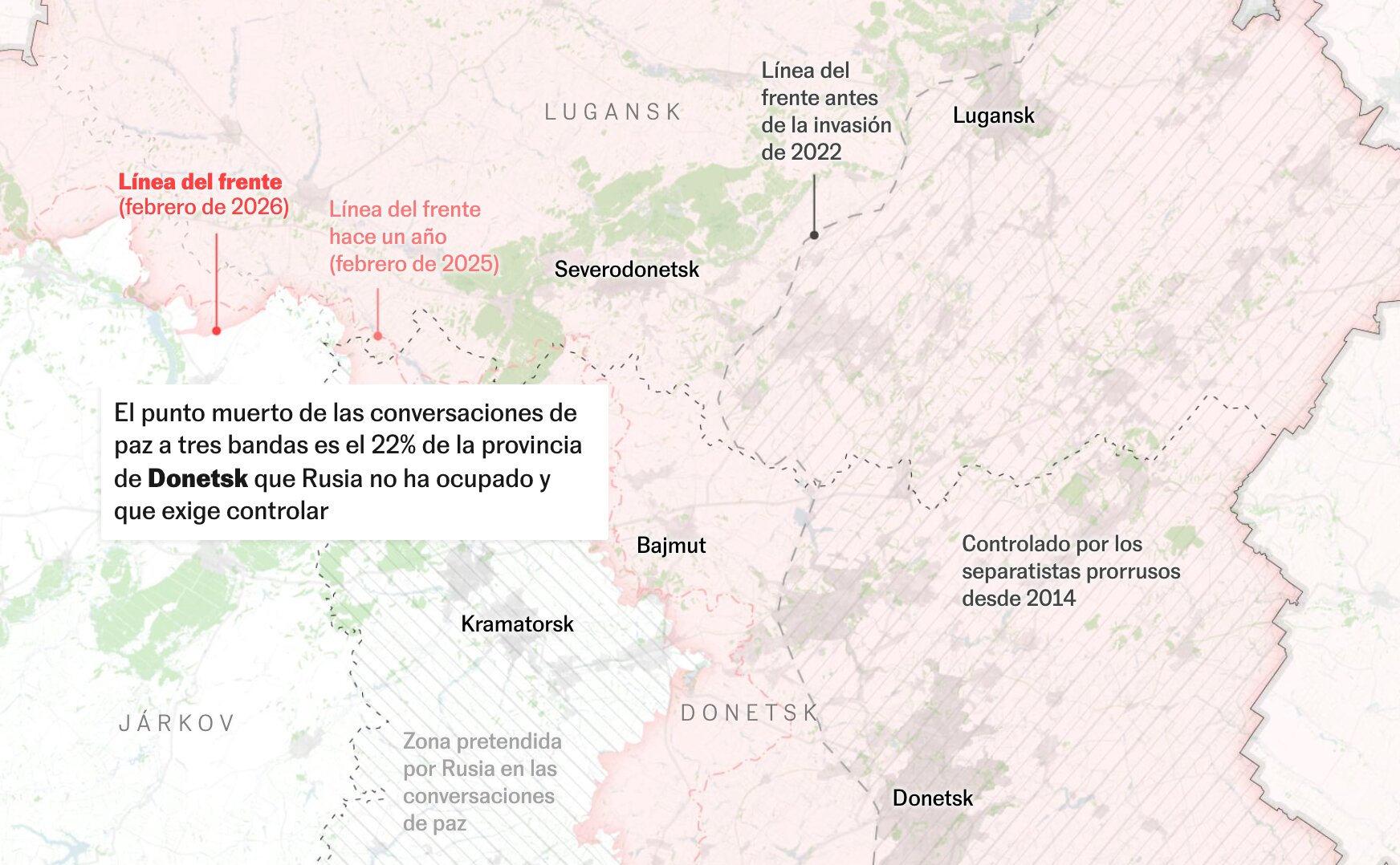 Four years of war in Ukraine: a front that barely moves